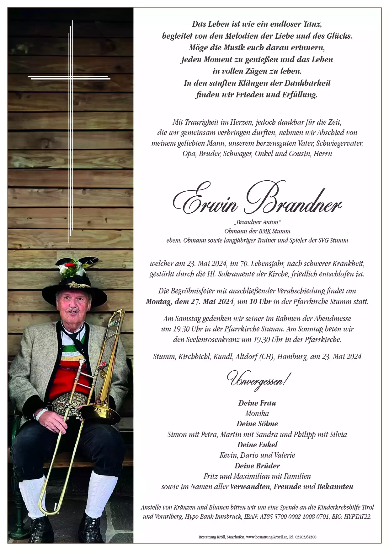 Parte von Erwin Brandner